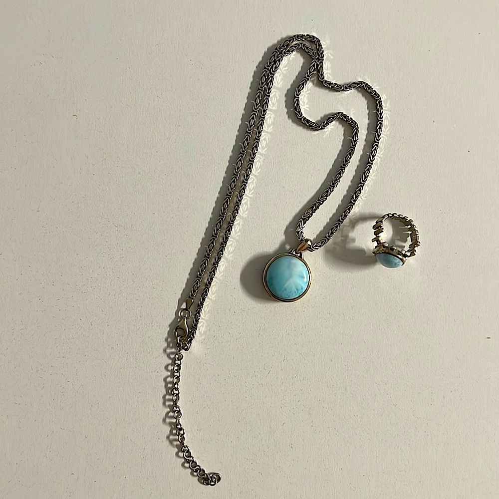Marahlago Necklace and Ring 💙 NWOT